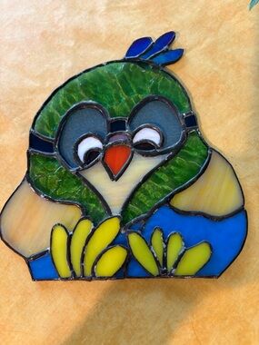 Handmade Stained Glass Baby Bird